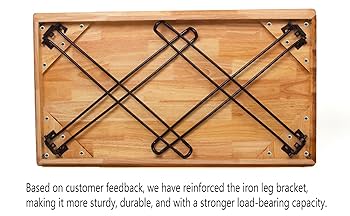 Amazon.com: RUBAPOSM Wooden Folding Desk Portable Folding
